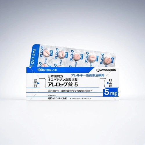 日本 Allelock アレロック錠 鹽酸奥洛他定2.5mg 5mg:100錠 鼻炎、蕁麻疹、皮膚疾患