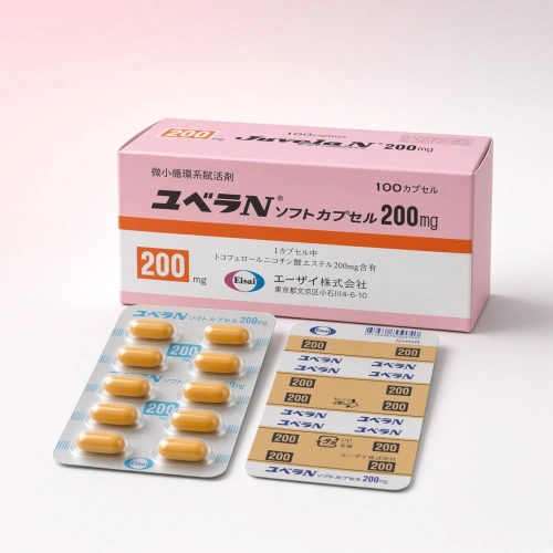 日本衛材 Juvela N 生育酚烟酸酯軟膠囊(Tocopherol nicotinate)200mg:100錠 静脉曲張 動脉硬化