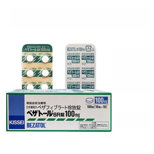 高血脂 症治療劑 降血溶脂 降膽固醇 保護血管 緑 降血脂 Bezatol苯扎貝特SR緩釋片100mg:100片 高脂血症治療劑 降血溶脂 降膽固醇 保護血管